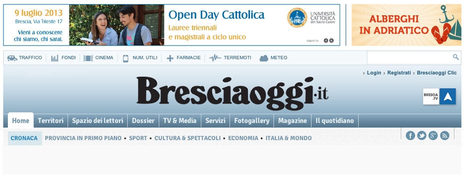 regesta su Bresciaoggi
