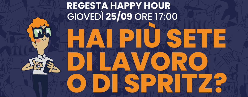 regesta happy hour - settembre 2025